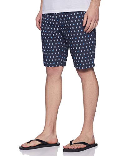 Image of Jockey 9005 Men's Super Combed Mercerized Cotton Woven Fabric Regular Fit Printed Bermuda with Side Pockets