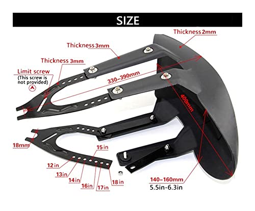 Paraspruzzi Copertura Moto Ruota Posteriore