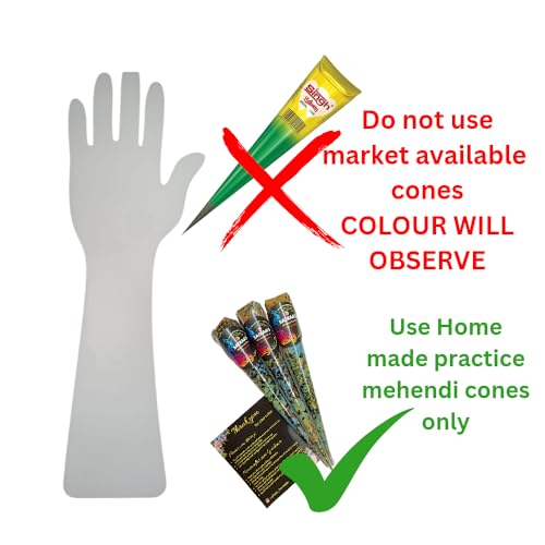 Image of Reusable Acrylic Hand for Mehndi Practice | Acrylic Board | 4mm Sheet Thickness