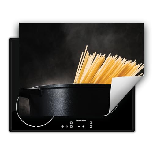 DarHaus Placa protectora vitroceramica 70x52 cm Vinilo - Retráctil - Tapa Vitroceramica - Protector de Vitroceramica - pasta - cocina