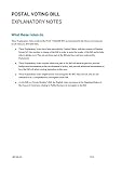 Postal Voting Bill Explanatory Notes (House of Commons) HCB 166-EN