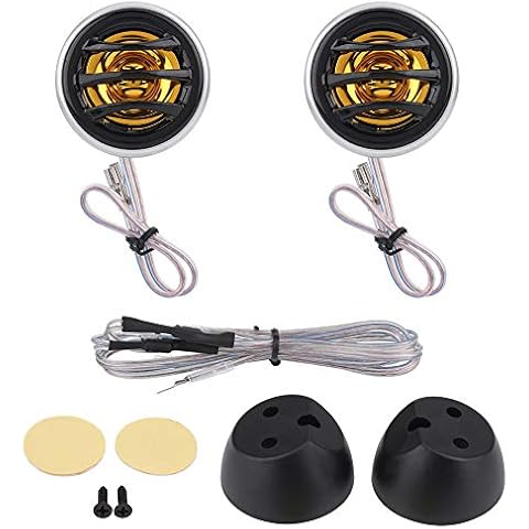 Yctze Tweeter para Coche 2 Piezas 12V 150W Mini Altavoz Cover