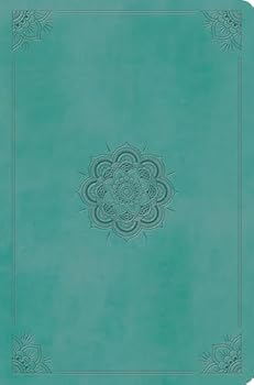 Paperback Holy Bible: English Standard Version, Value Compact Bible, Trutone Turquoise, Emblem Design Book
