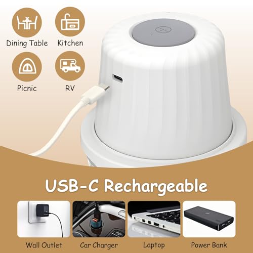 Robot culinaire sans fil 3 en 1 blanc multifonction compact - 3