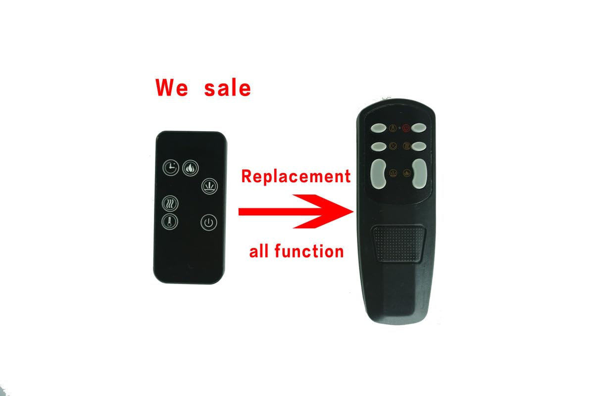 Generic Remote Control Only Fits for Northwest 80-421S WS-G-01 WM50B WM-50B-W 80-WSG02 80-WSG02-WH 80-WSG02-NH WS-G-02 M022007 M021005 Wall Mounted Electric Fireplace Heater, black