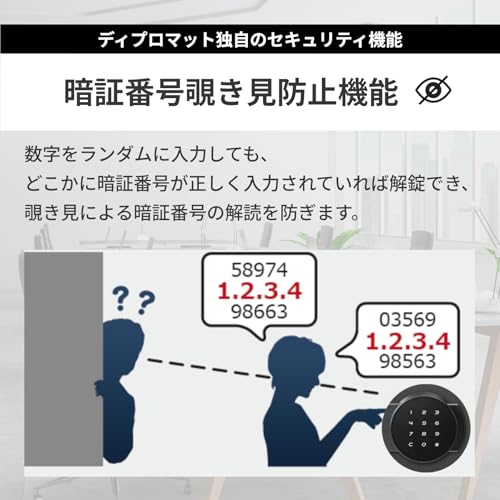ディプロマット 60分耐火耐水金庫 タッチパネル式ロック 19L A4 HTPシリーズ 盗難防止アラーム付き 119HTPWR の商品画像 11