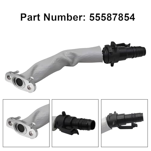 Image of SecosAutoparts 4Pcs Turbo Oil Return Drain & Oil Feed Pipe Kit Compatible with Buick Encore Compatible with Chevy Cruze Sonic Trax 2013-2019 1.4L L4# 55592600 25198546 25200947 55587854