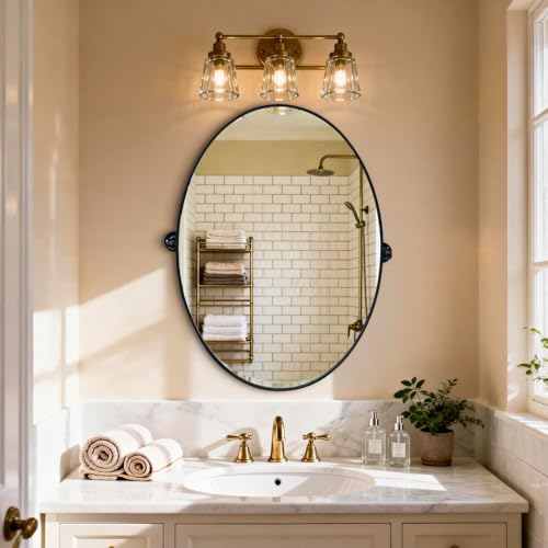 Miroir inclinable ovale pour ajuster le reflet à votre taille - 3