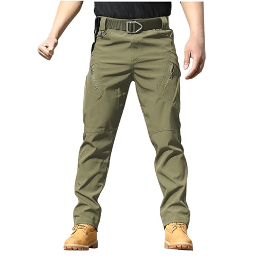 Calça masculina tática cargo militar Ripstop leve algodão elástico combate ao ar livre caminhada tra