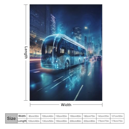 Plaid bus moelleux pour soirées cocooning et nuits fraîches
