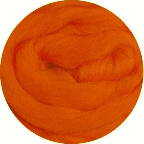 Weir Crafts Merino Wool Roving for Felting - 1 Ounce Orange