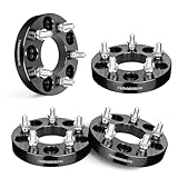 EVIL ENERGY 5x4.75 to 5x4.5 Wheel Adapters 1 inch Compatible with Chevy 2010-2024 Camaro, 5x120.65mm to 5x114.3mm 5 Lugs 74.1 mm Hub Bore M12x1.5 Studs Black, Not Hubcentric