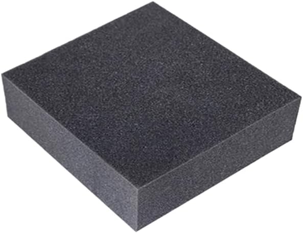Black Square High Density Foam Padding Sheet,1"/2"/3"/4"/5"/6" Thick Sofa Chair Cushion Replacement,Premium Memory Foam Sheet,DIY Craft Foam Cut to Any Size (4" Thick - 24"x24")