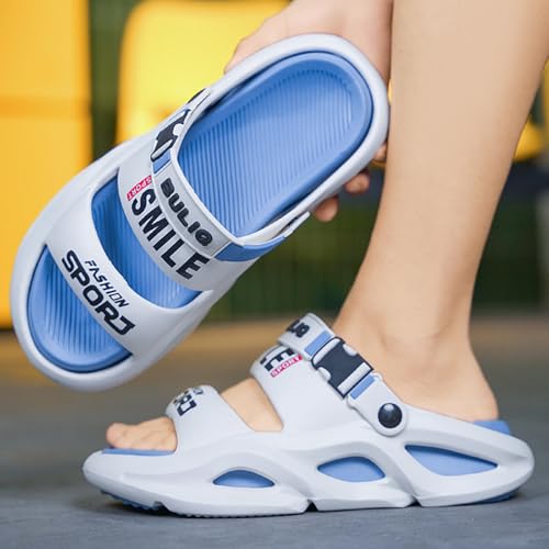 Stylish Summer Slide Sandals for Men and Women Chunky Casual Slippers for Outdoor Beach Shoes Colour Block Non Slip Slippers3