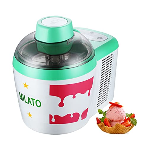 Speiseeisbereiter LJ Eismaschine 600ml, Frozen Joghurtmaschine, Gelato Sorbet Tiefkühljoghurt-Maschine Abnehmbarer…