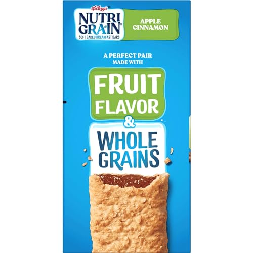 Nutri-Grain Soft Baked Breakfast Bars, Made with Whole Grains, Kids Snacks, Value Pack, Apple Cinnamon (3 Boxes, 48 Bars) - Thumbnail 7