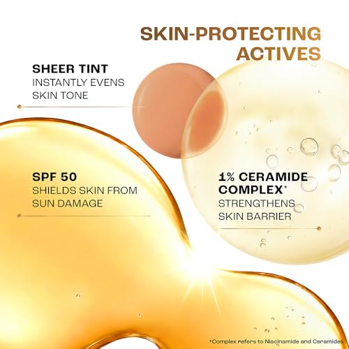 Image of Lakme Sun Expert Tinted Dry Matte Sunscreen Fluid SPF 50+ PA++++ | 1% Ceramide Complex for Skin Barrier Repair | Sheer Coverage Foundation Like Finish - Beige (50ml)