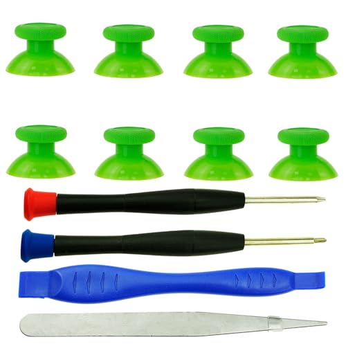 Image of 8PCS Replacement Thumbstick for Xbox one S /X /Elite Controller, Custom Joysticks Repair Kit for Xbox Series X /S Controller, Analog Thumb Sticks Parts for Xbox Core Controller (Green)