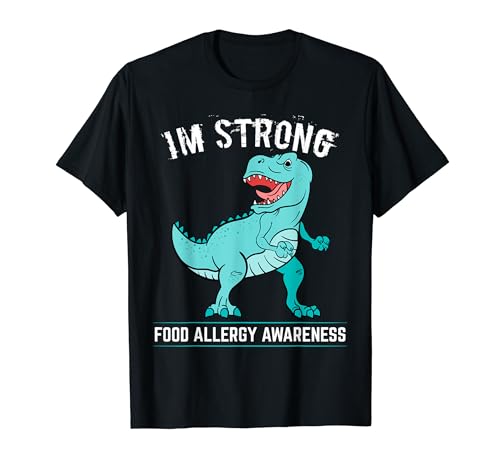 I'm Strong T Shirt T-rex Dinosaur Allergy Disease Idea de regalo Camiseta