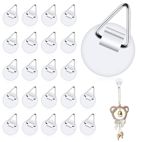 24 Pièces Crochets Adhésifs Invisibles，Pour Plaques Murales, Tableaux, Art Décoratif，Décoration Artistique，Murale