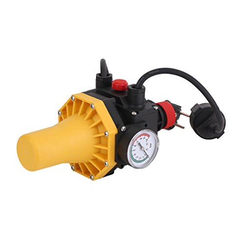 Hifeel Bombas Interruptor de presión automática Bomba regulador de presión de Control de la Bomba de Agua con la UE Plug & Cables