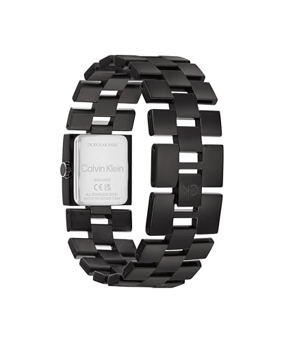 Miniatura 3 de Calvin Klein Reloj De Movimiento De Cuarzo De Dos Manecillas para Mujer Colección CK Meridian con Caja Rectangular y Correa de Acero Inoxidable