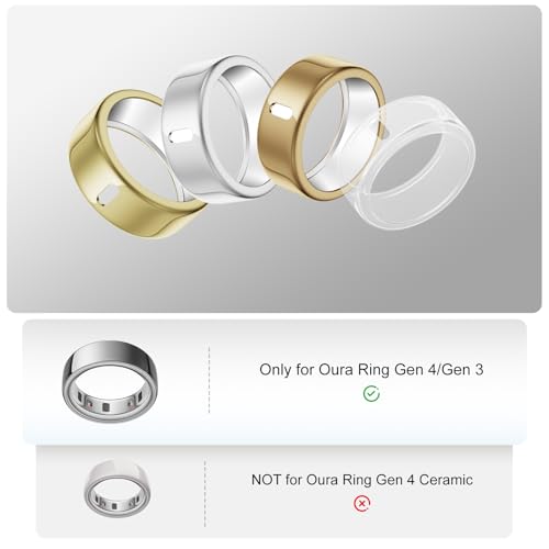 Protector antiarañazos Oura Ring Gen 4 de TPU con carga directa pack de 4 2