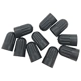 Germban 10pcs Black Plastic Tire Valve Stem Long Caps for TR20008 TPMS Valve Tire Cap