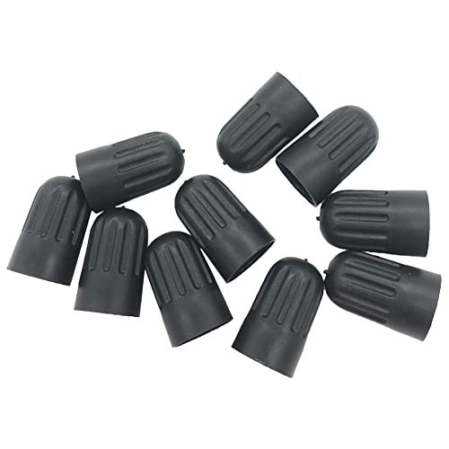 Germban 10Pcs Black Plastic Tire Valve Stem Long Caps For Tr20008 Tpms Valve Tire Cap #TOP9
