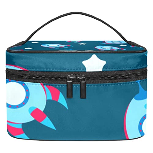 Trousse de toilette fusée spatiale imperméable avec compartiments amovibles