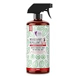 Ready Steady Gro 200ml Natural Rat & Mouse Repellent Spray - Eco-Friendly Peppermint & Cedarwood, Long-Lasting Home Protection, Safe for Family & Pets