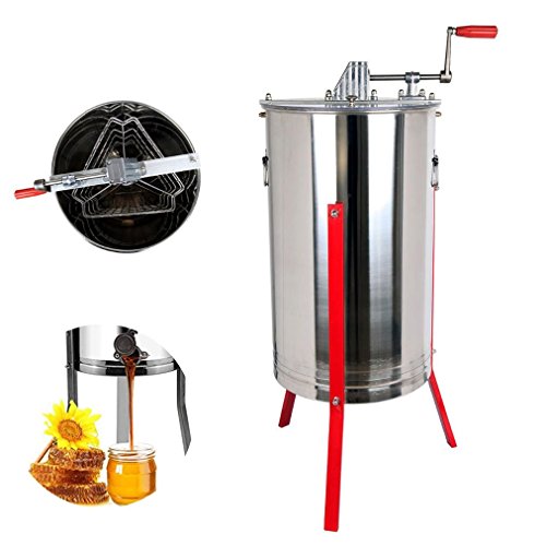 Honey Extractor, 3 Frame Manual 304 Acero Inoxidable Honey Bee Oil Extractor Equipo De Apicultura Para Bee Keepers