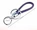 yueton 10pcs Colorful Braided Leather Key Chain Double Keyring Handbags Holder (Not fit for Wrist Use and No Strech)