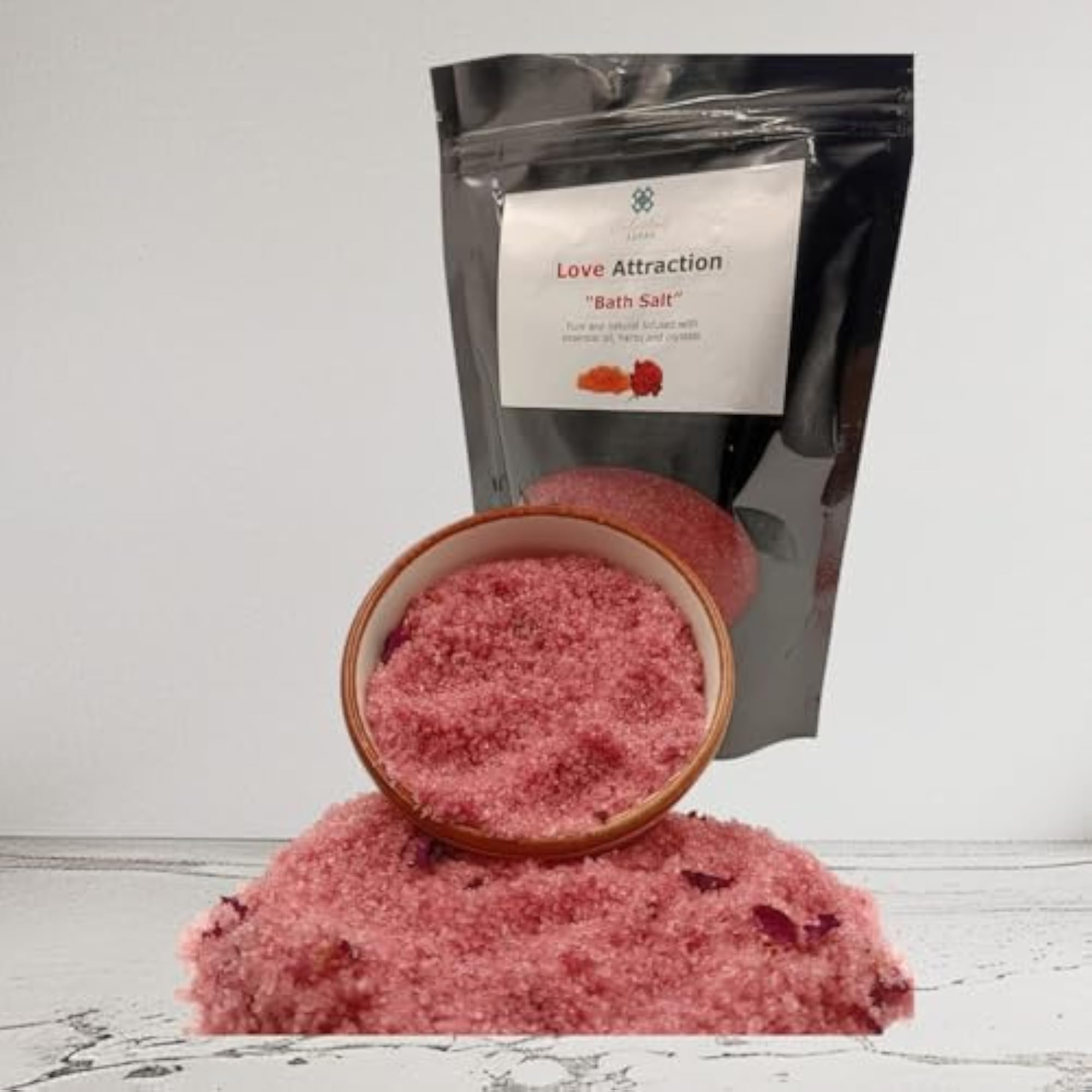 Love Attraction Bath Salt 300g, Natural Aromatic Blend