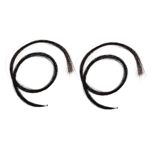 Holibanna Hanks of Natural Violin Hair for Violin Cello and Bass for Beginners and Students for DIY Repairs and Enhancing Your Playing Experience