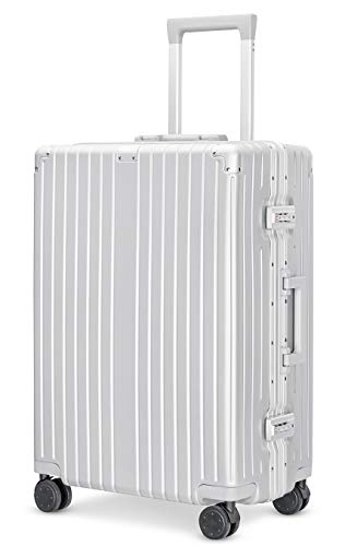 シルバーのキャリーケース