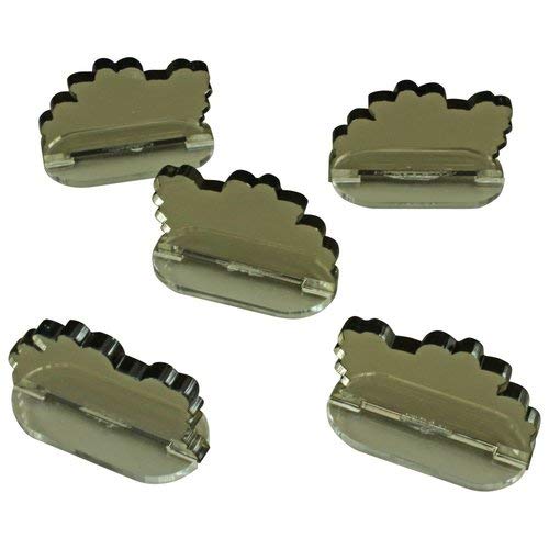 LITKO Game Accessories Dust Cloud Markers, Translucent Grey - 5 Pack