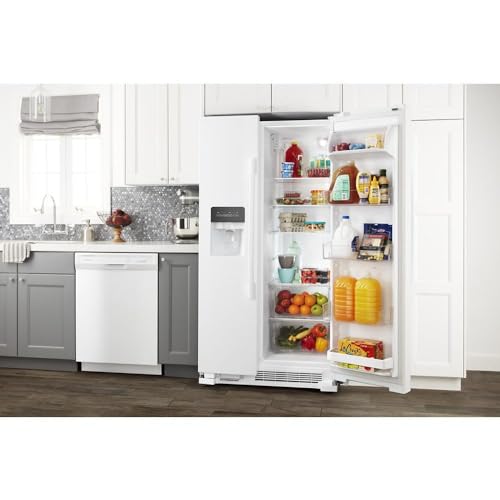 Side-by-Side Refrigerator by Amana - 21.4 Cu. Ft. White on Fridge.com