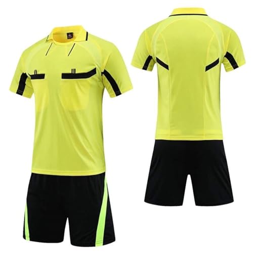 Tenue Arbitre Football avec Maillot Homme et Short Noir Inclus