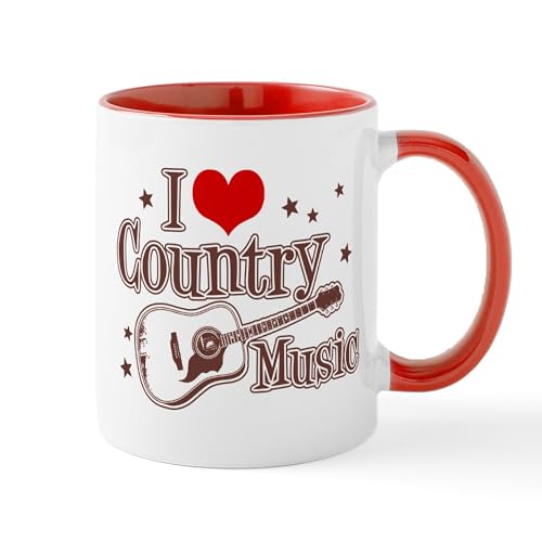 CafePress-I-Love-Country-Music-Mug-11-oz-325-ml-Ceramic-Coffee-Mug CafePress I Love Country Music Mug 11 oz 325 ml Ceramic Coffee Mug