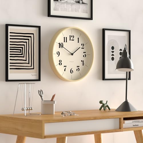 NEWGATE® Hopscotch wall clock, Light Plywood, HWD 40.5 x 40.5 x 4.5cm / 16.1 x 16.1 x 1.8in - Image 3