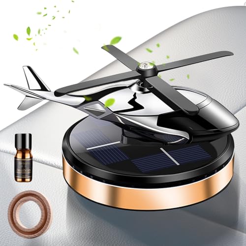Helicóptero para autoterapia, helicóptero, nivel de refresco, difusor solar de aroma de helicóptero, difusor de aromaterapia para coche, helicóptero giratorio