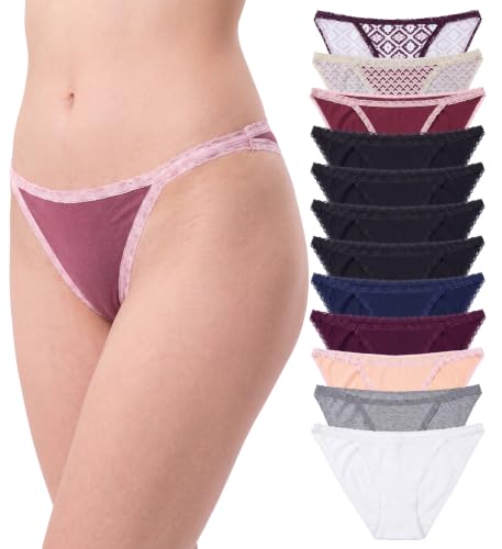 Image of Sexy Basics Womens String Bikini No Show Briefs