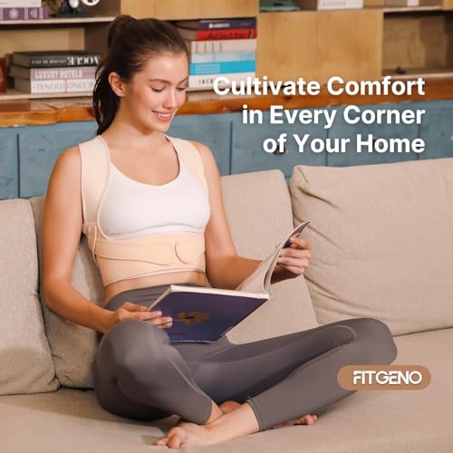 Image of Fit Geno Posture Corrector for Women Lite, Upper Back Brace for Slouching | An Adjustable, Lightweight Design Supports Your Neck, Shoulders, and Upper Back to Help You Sit and Stand Taller