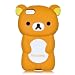 Brown Rilakkuma Bear Soft Silicone Case for iPhone 5 Cover for The New iPhone 5