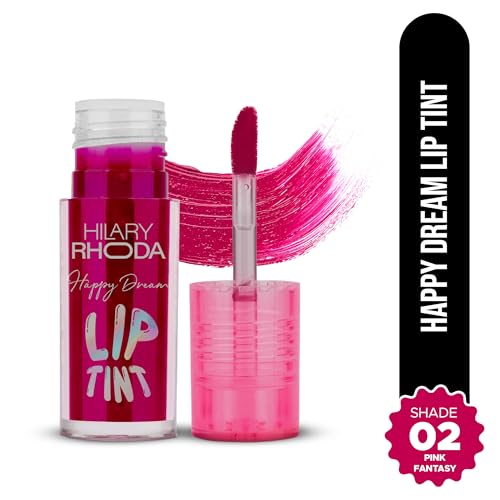 Image of Hilary Rhoda Happy Dream Lip Tint | Hydrating Formula | Infused with Hyaluronic Acid | Cruelty-Free & Glossy Finish | Non-Sticky Formula - 3.7g (Pink Fantasy- Shade 02)