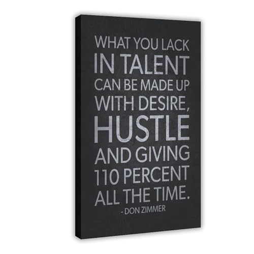 Poster mural Talent Vs Hustle : brisez la routine avec cette motivation bureau