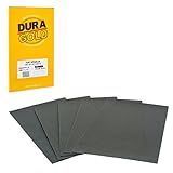 Dura-Gold Premium 320 Grit Wet or Dry Sandpaper Sheets, 5-1/2' x 9', Box of 25 - Fine-Cut Sanding, Detailing, Polishing Automotive, Woodworking Wood Furniture, Metal Finishing, Hand Sand Block Sander