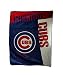 The Northwest Company MLB Chicago Cubs Strike Raschel Blanket, 60-Inch by 80-Inch