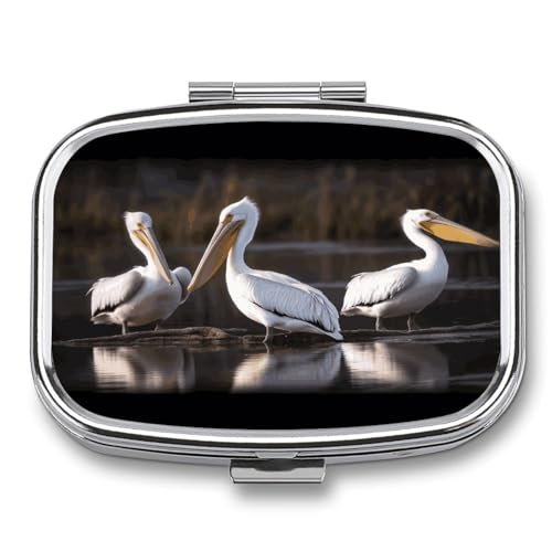 Three Pelicans �s���I�[�K�i�C�U�[ �X�N�G�A�s���P�[�X 2�̃R���p�[�g�����g�t�� �|�[�^�u�����^�s���{�b�N�X �������� �������ܗe�� ���s��I�[�K�i�C�U�[